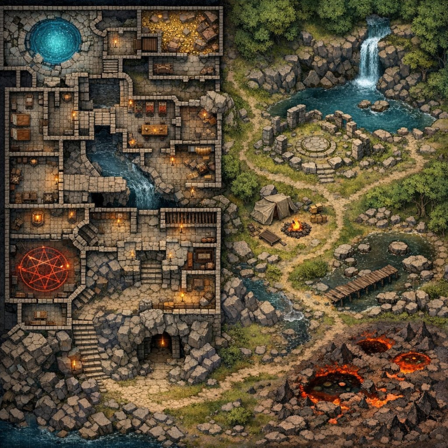 Emberheart Ruins map